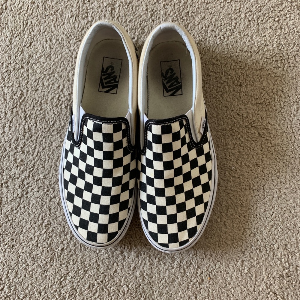 Checkered Slip Vans